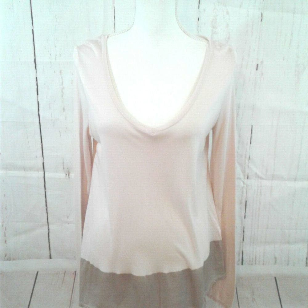 Anthropologie Three dots Pink Blouse Med